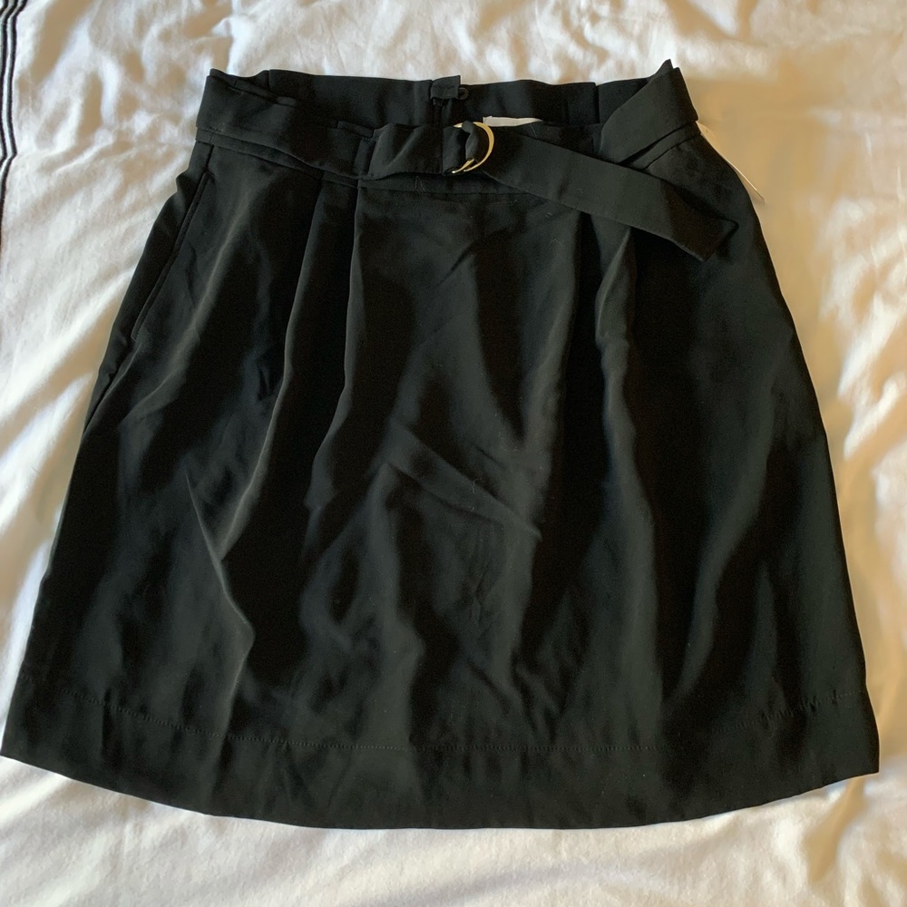 H&M Black Skirt with Buckle
